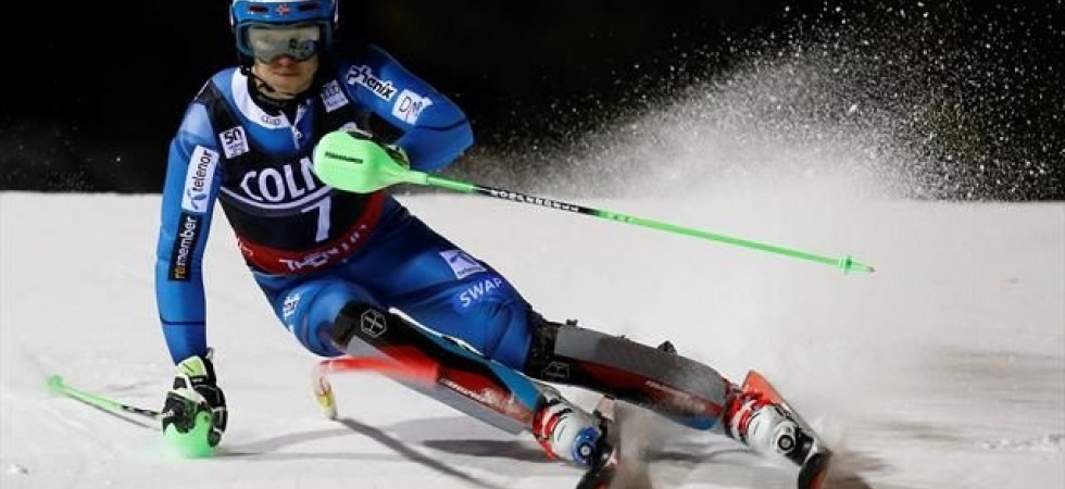 Stefano Gross in azione sulla neve di Campiglio